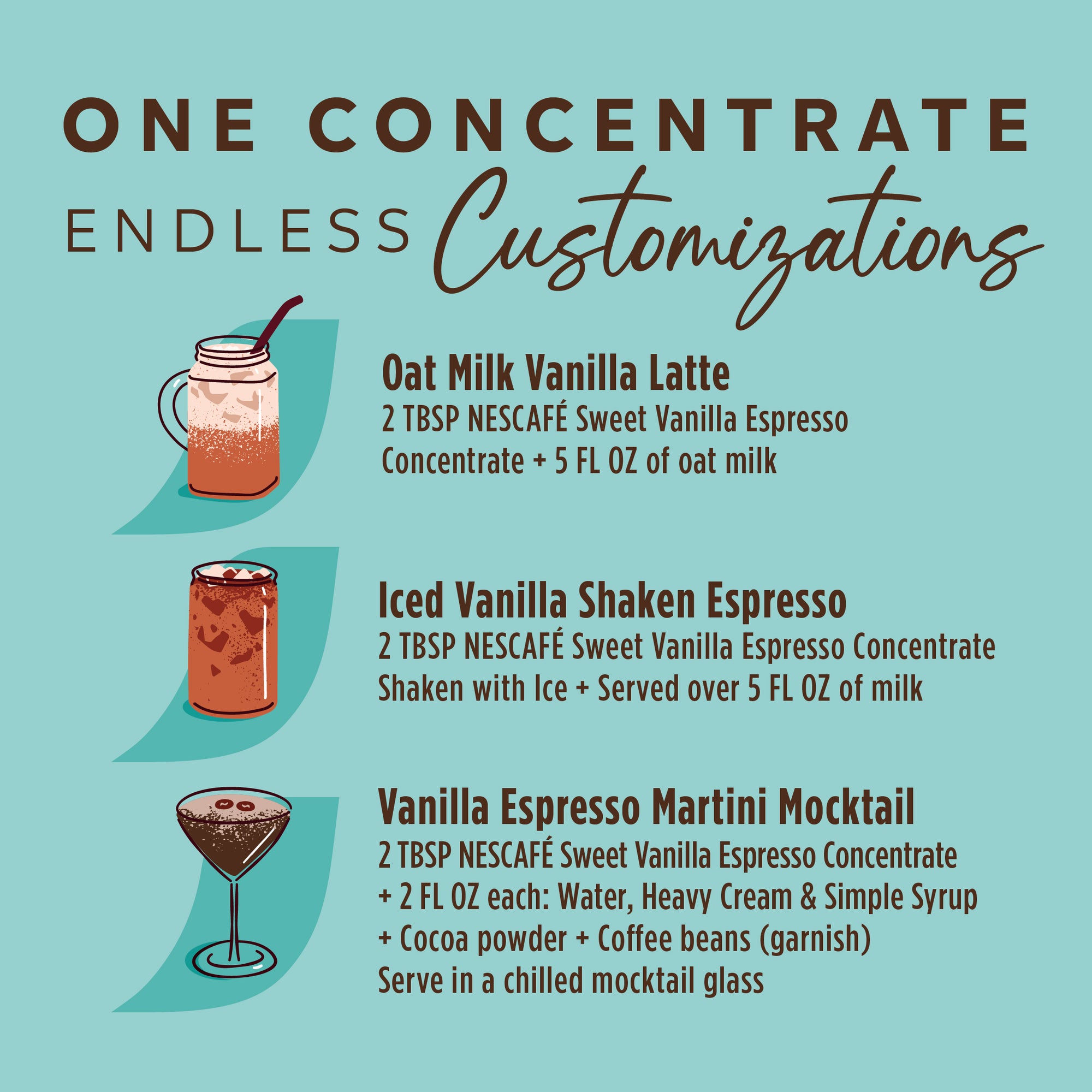 NESCAFÉ Espresso Concentrate Sweet Vanilla 500ML